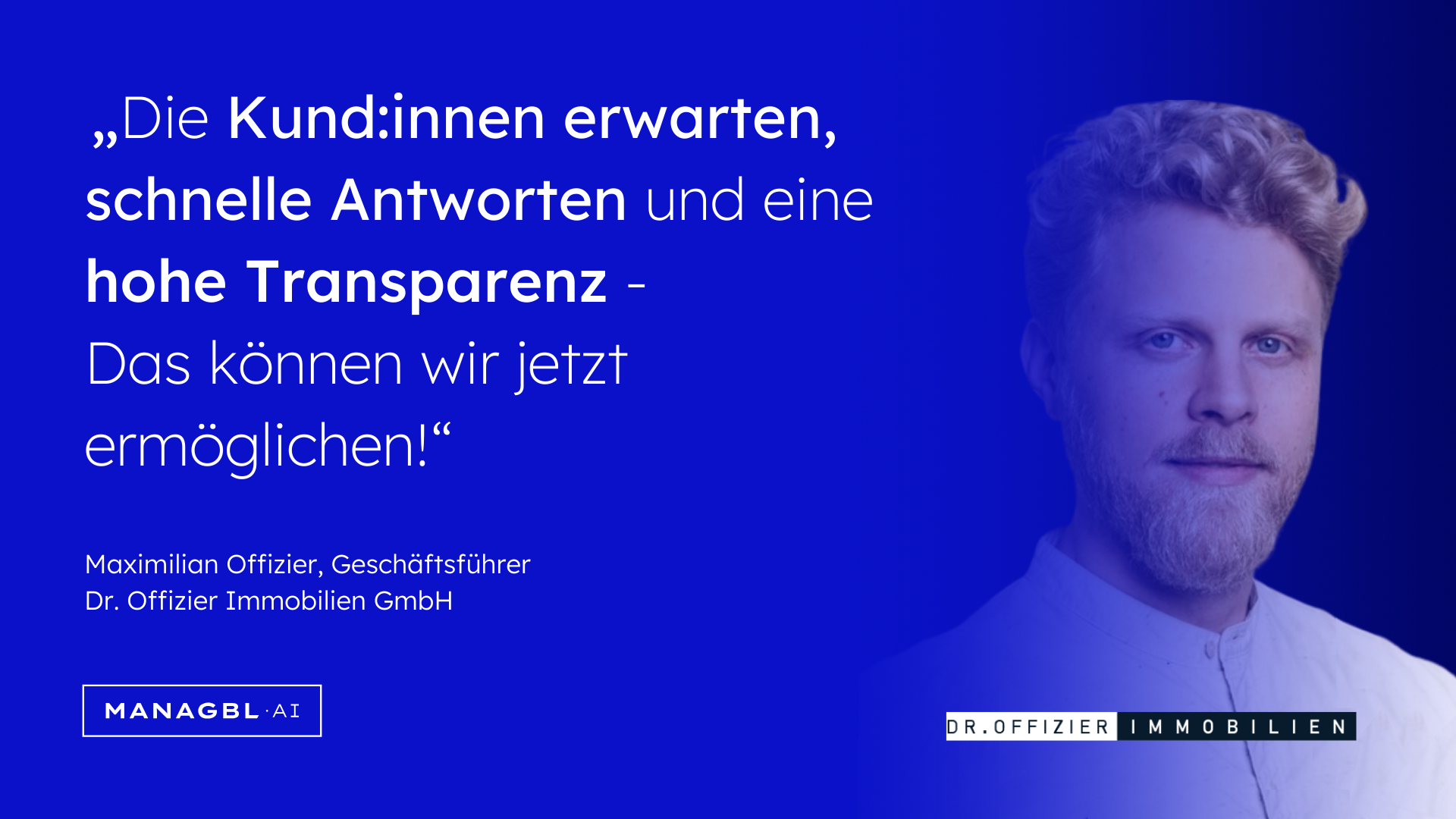 Maximilian Offizier dr. Offizier Immobilien Kundenservice