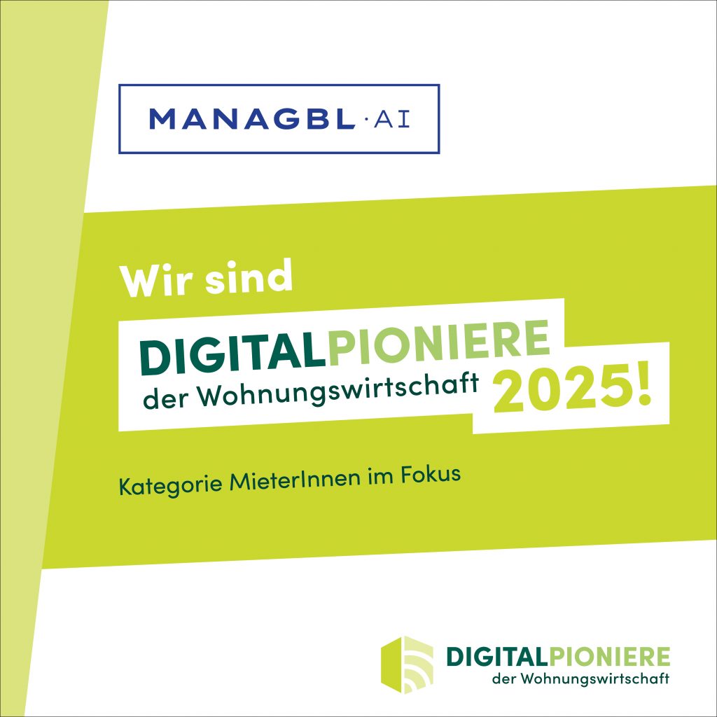 MANAGBL.AI Digitalpioniere der Wohnungswirtschft 2025